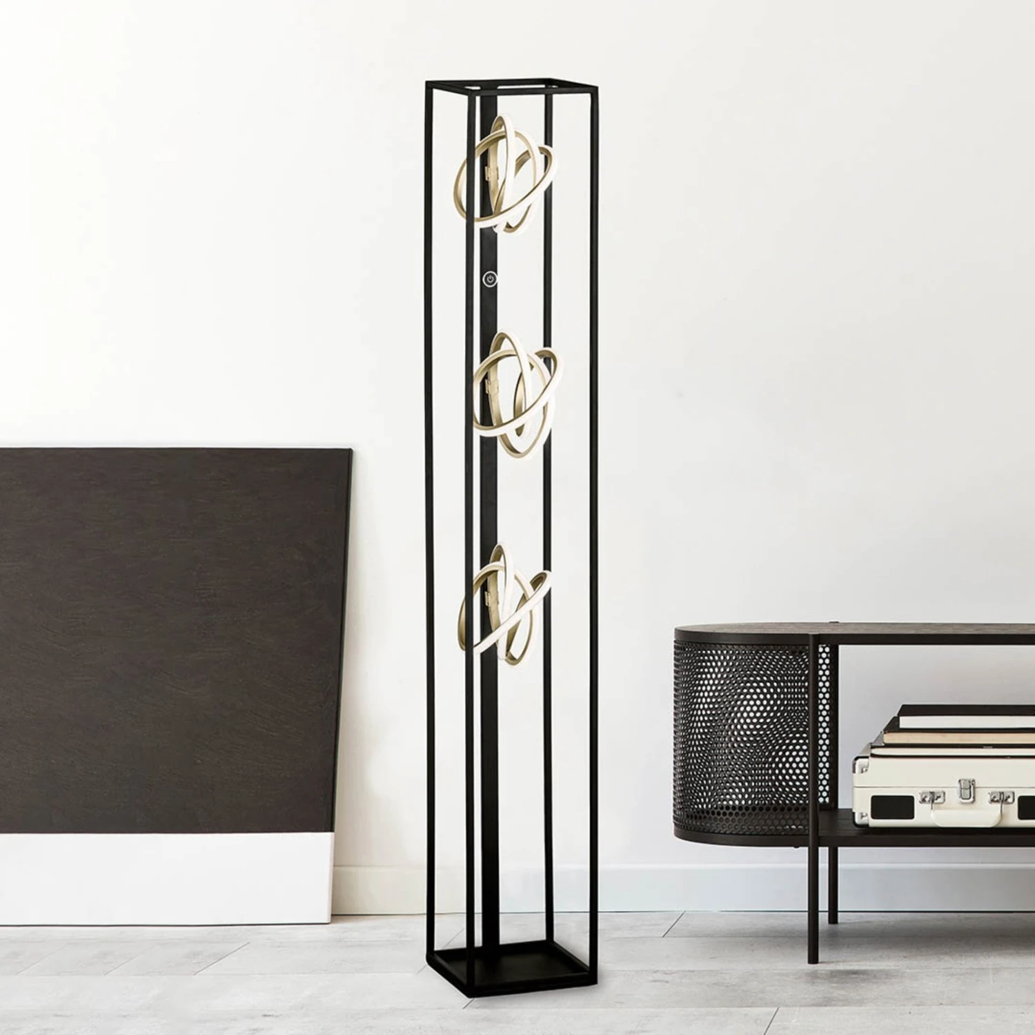 Lampadaire LED Gisi, Ă Trois Lampes, Dimmable