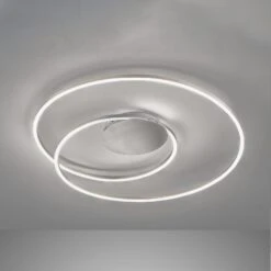 Plafonnier LED Holy Ø 68 cm Nickel Mat