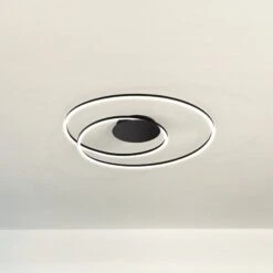 Plafonnier LED Holy Ø 68 cm Noir Sable