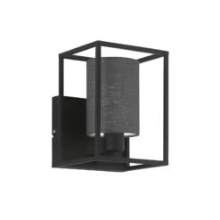 Applique Gilli Avec Abat-jour En Tissu Gris