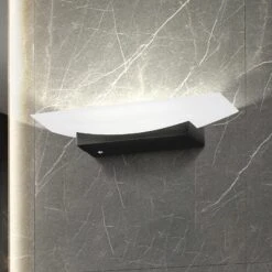 Applique LED Bowl TW, CCT Largeur 30 cm, Noire