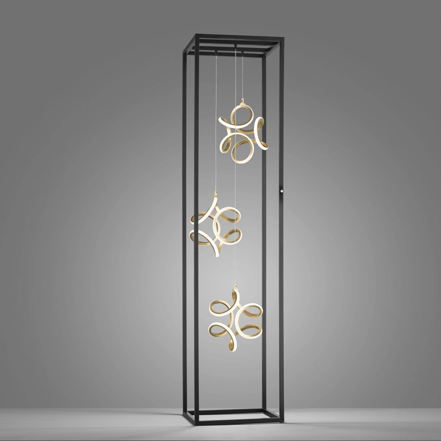 Lampadaire LED Gesa 3 éléments D’éclairage En Cage - Image 4