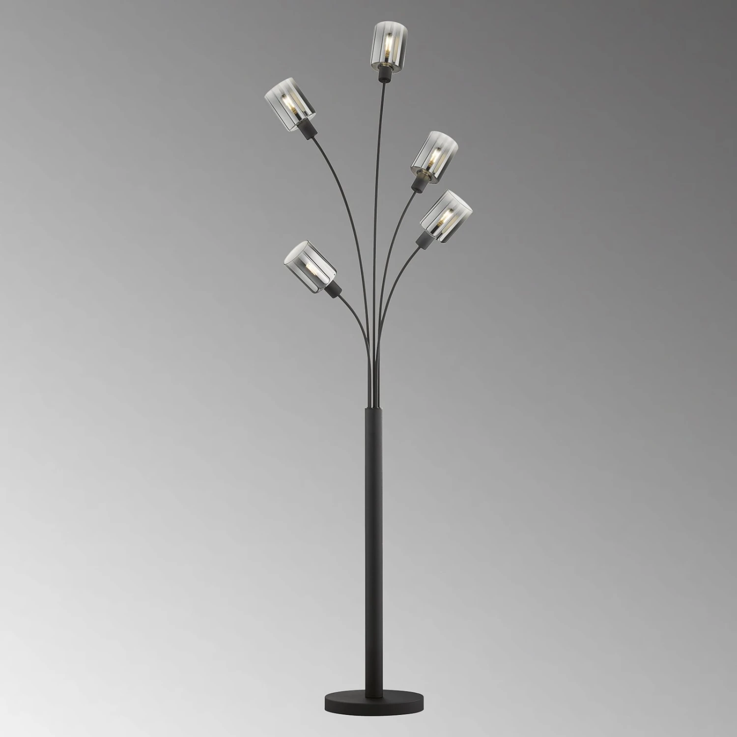 Lampadaire Iska Abat-jour En Verre, Ã Cinq Lampes - Image 3