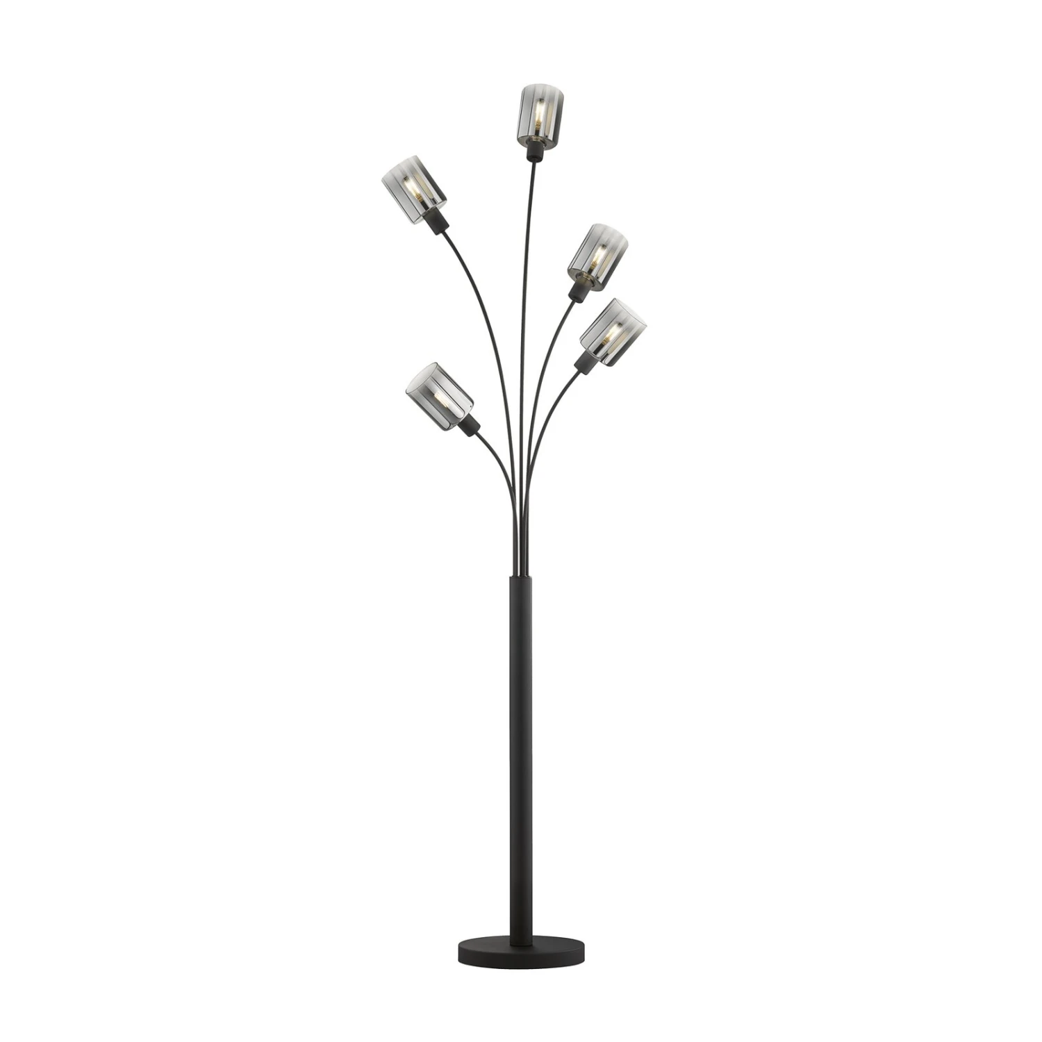 Lampadaire Iska Abat-jour En Verre, Ã Cinq Lampes