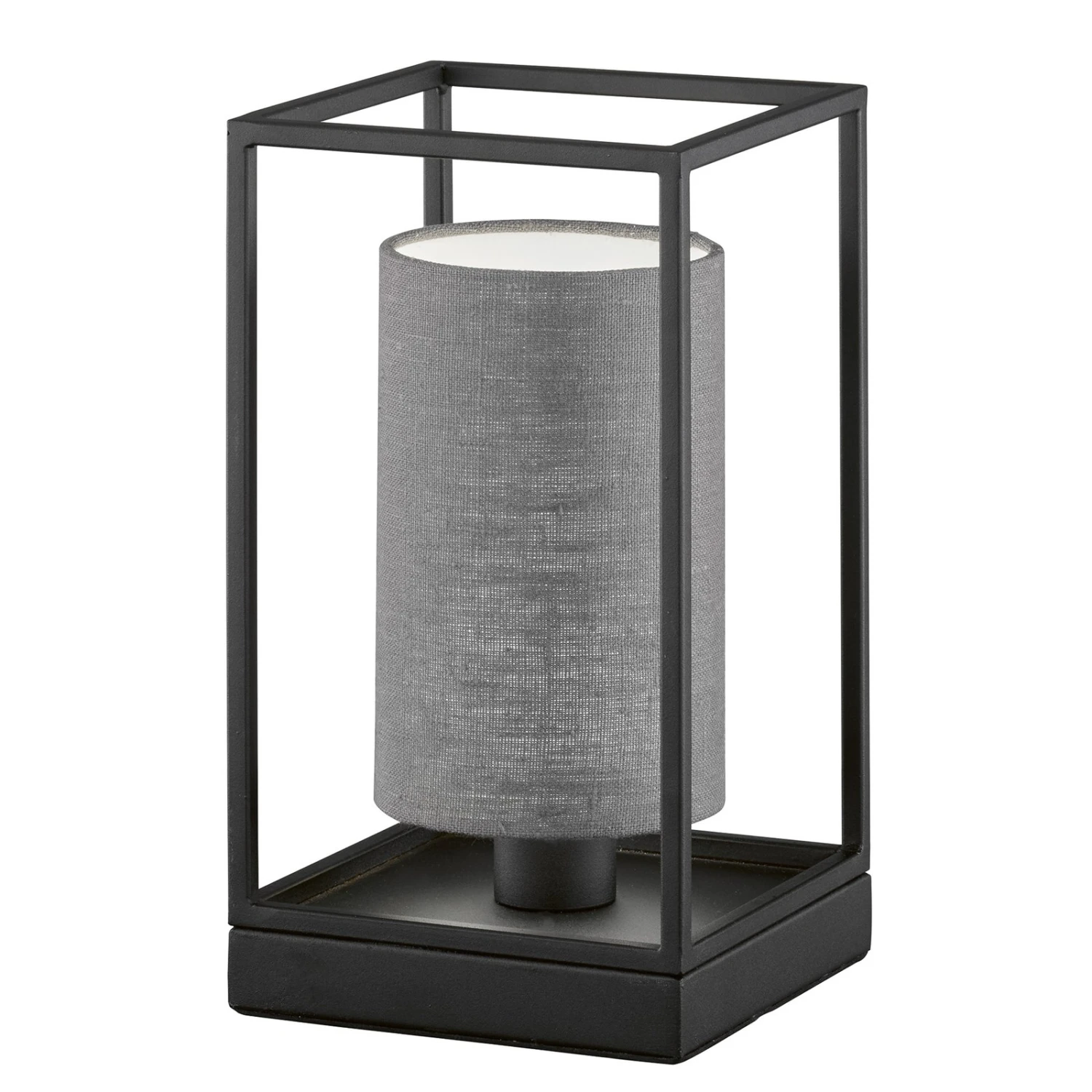 Lampe à Poser Gilli Avec Abat-jour En Lin Gris - Image 2