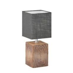 Lampe à Poser Bronco Avec Abat-jour En Lin H 35 cm