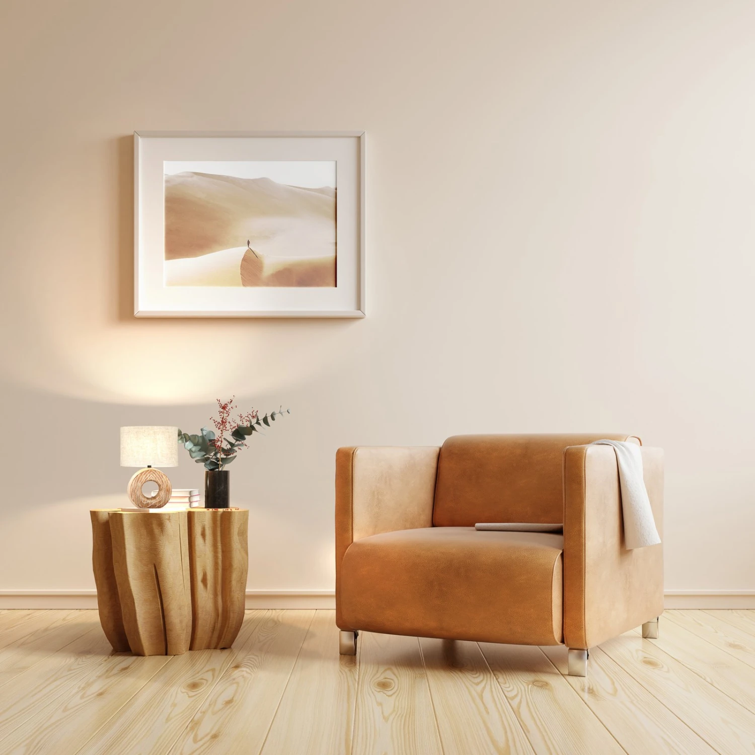 Lampe à Poser Hanke Hauteur 31 cm Abat-jour Sable - Image 3