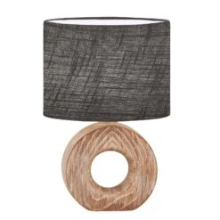 Lampe à Poser Hanke Hauteur 31 cm Abat-jour Gris