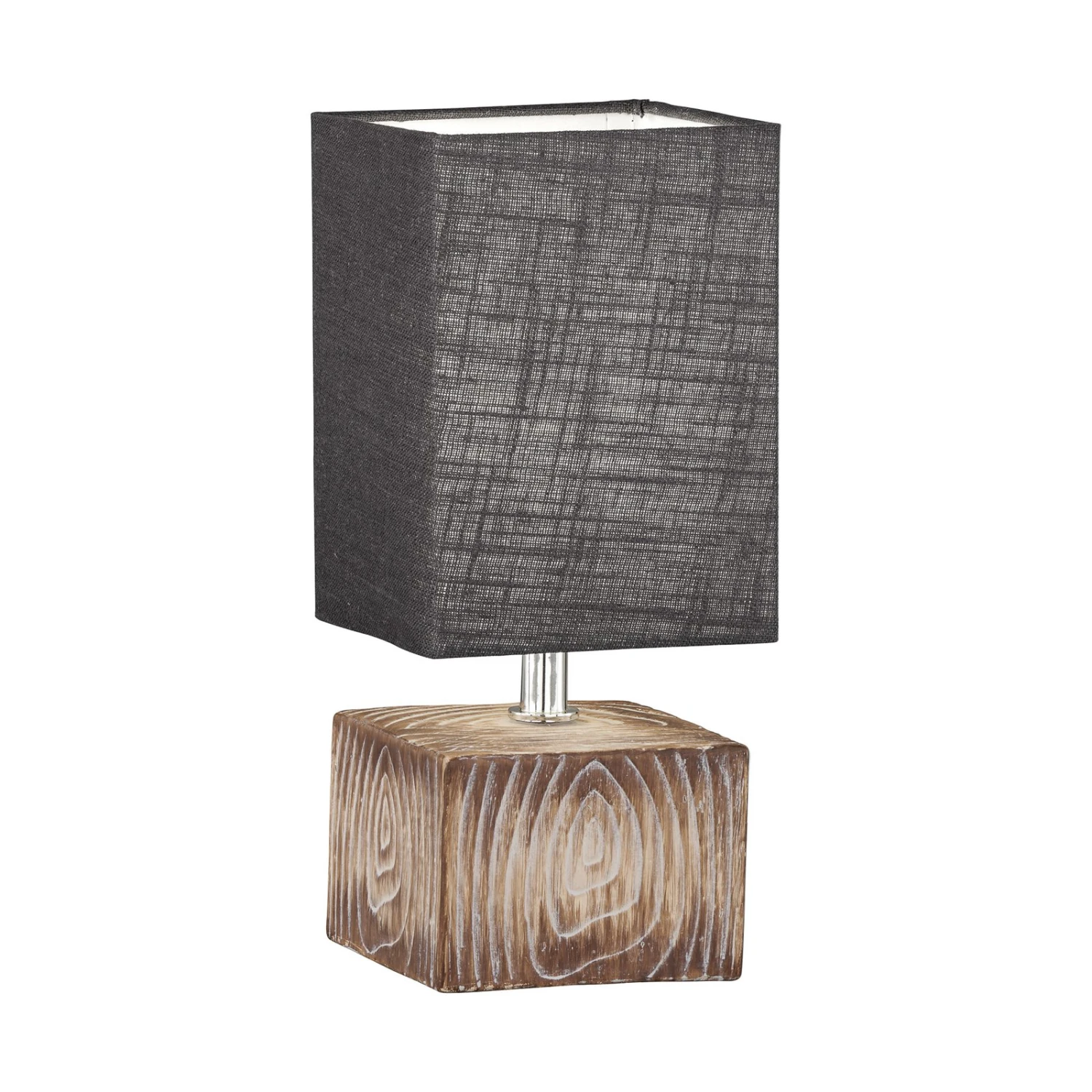 Lampe à Poser Hauke Avec Abat-jour En Lin 13x13 cm