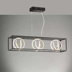 Suspension LED Gisi CCT, à Trois Lampes