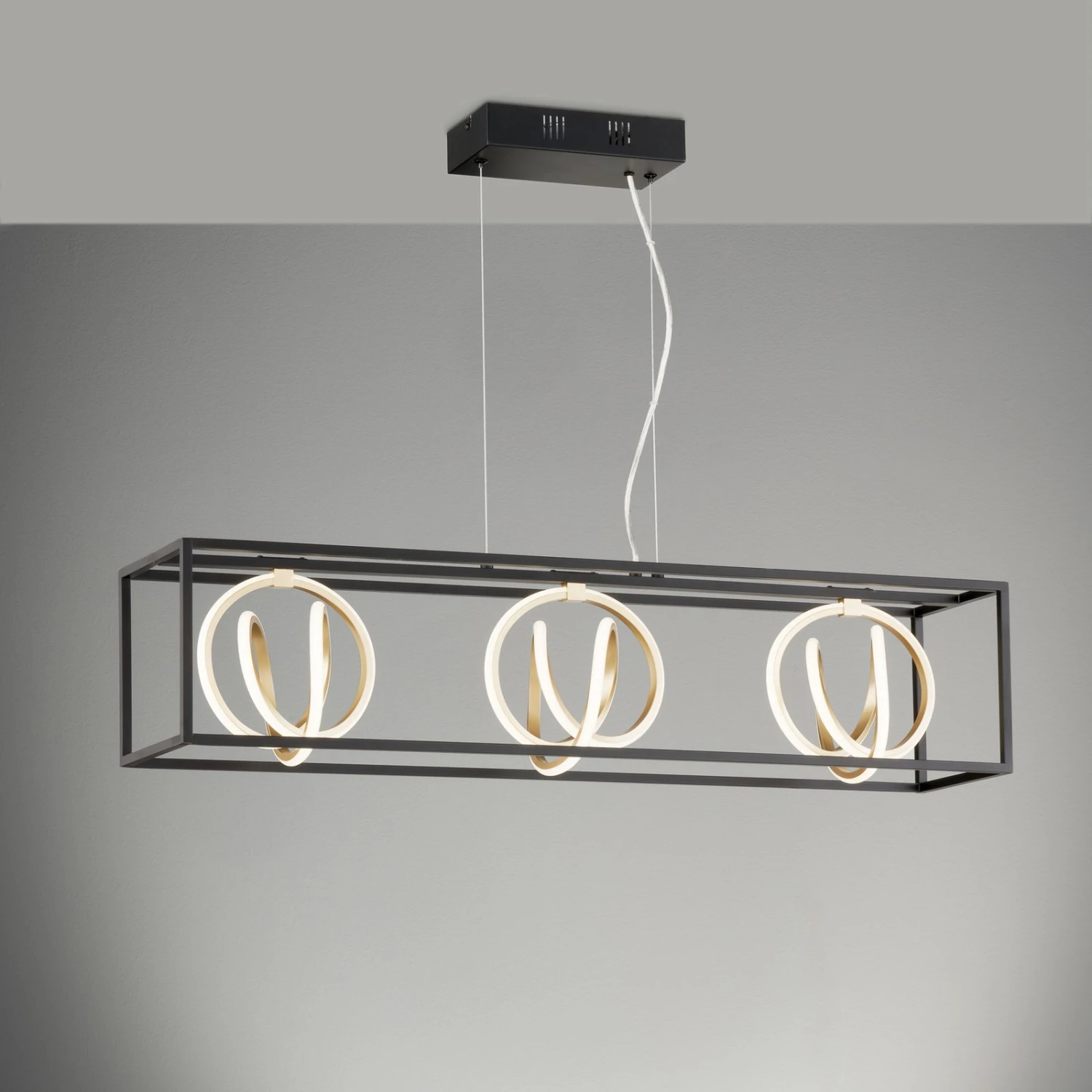 Suspension LED Gisi CCT, Ã Trois Lampes