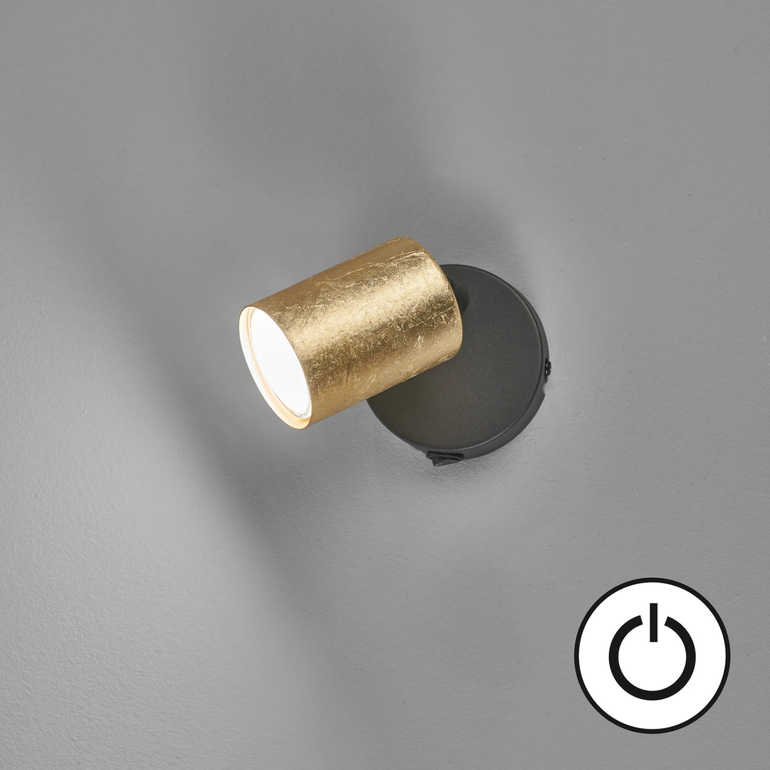 Spot Mural LED Vano, Interrupteur, Doré 1 Lampe - Image 2