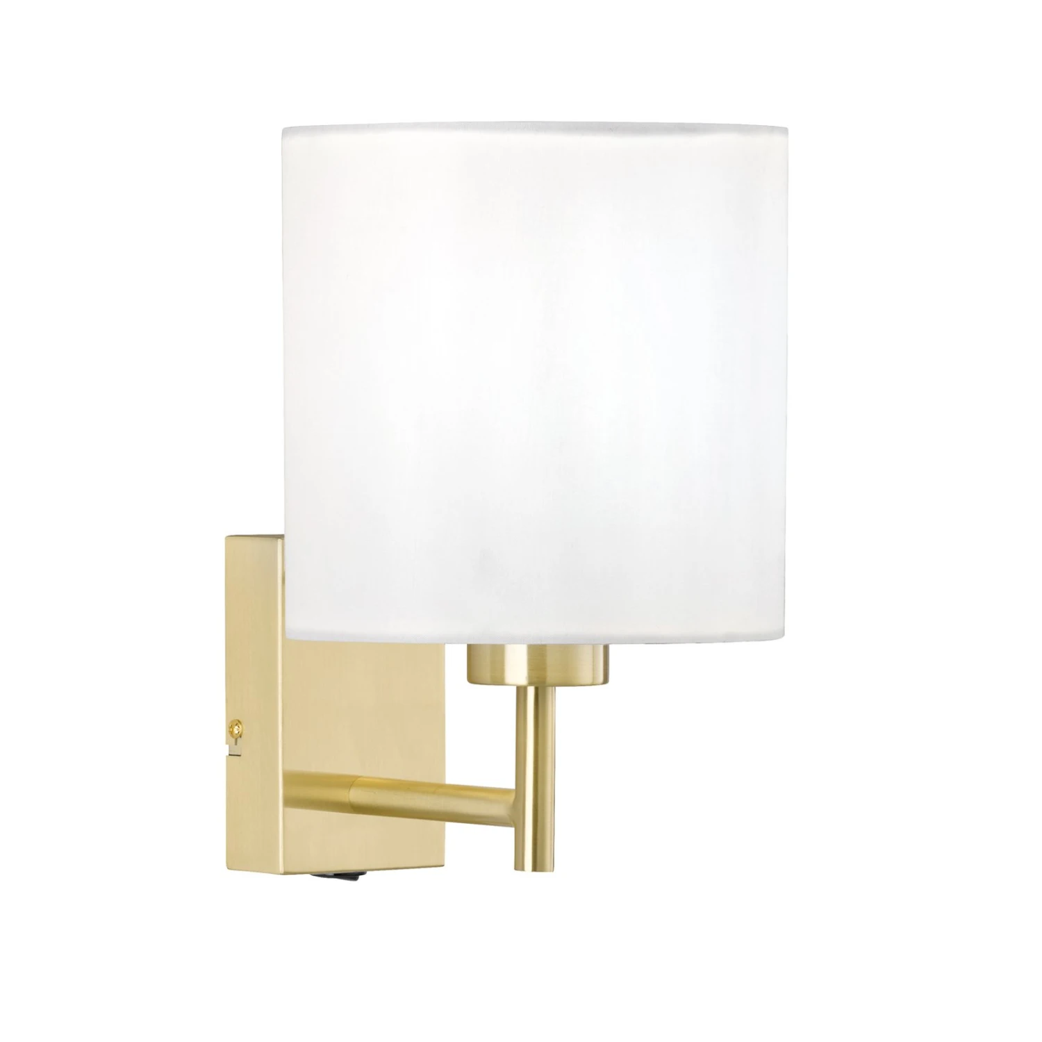 Applique Dreamer, Abat-jour Chintz Blanc, Laiton