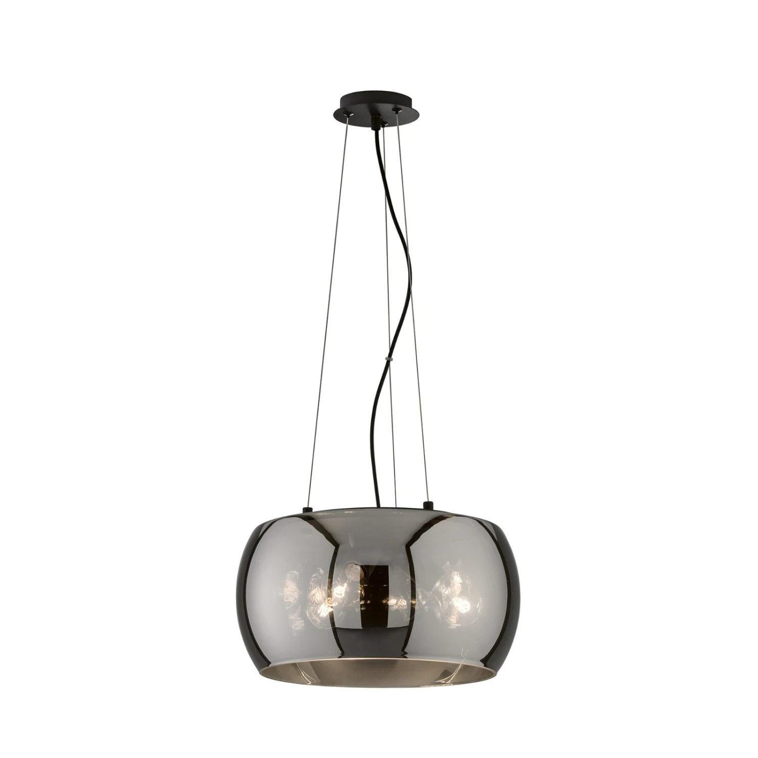 Suspension Dima, Verre Fumé, à 1 Lampe, Ø 40 cm - Image 3
