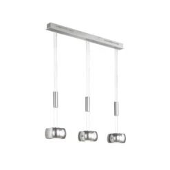 Suspension LED Colette, à 3 Lampes, Chromée/nickel