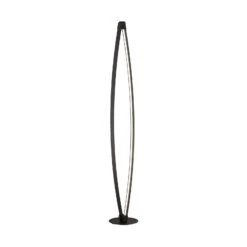 Lampadaire LED Fenga, Variateur Tactile, CCT, Noir