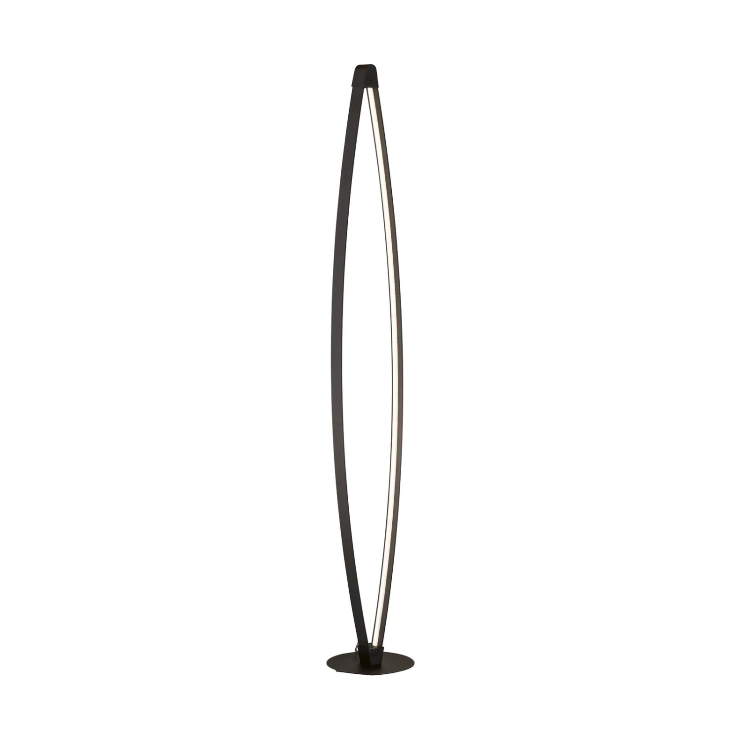 Lampadaire LED Fenga, Variateur Tactile, CCT, Noir