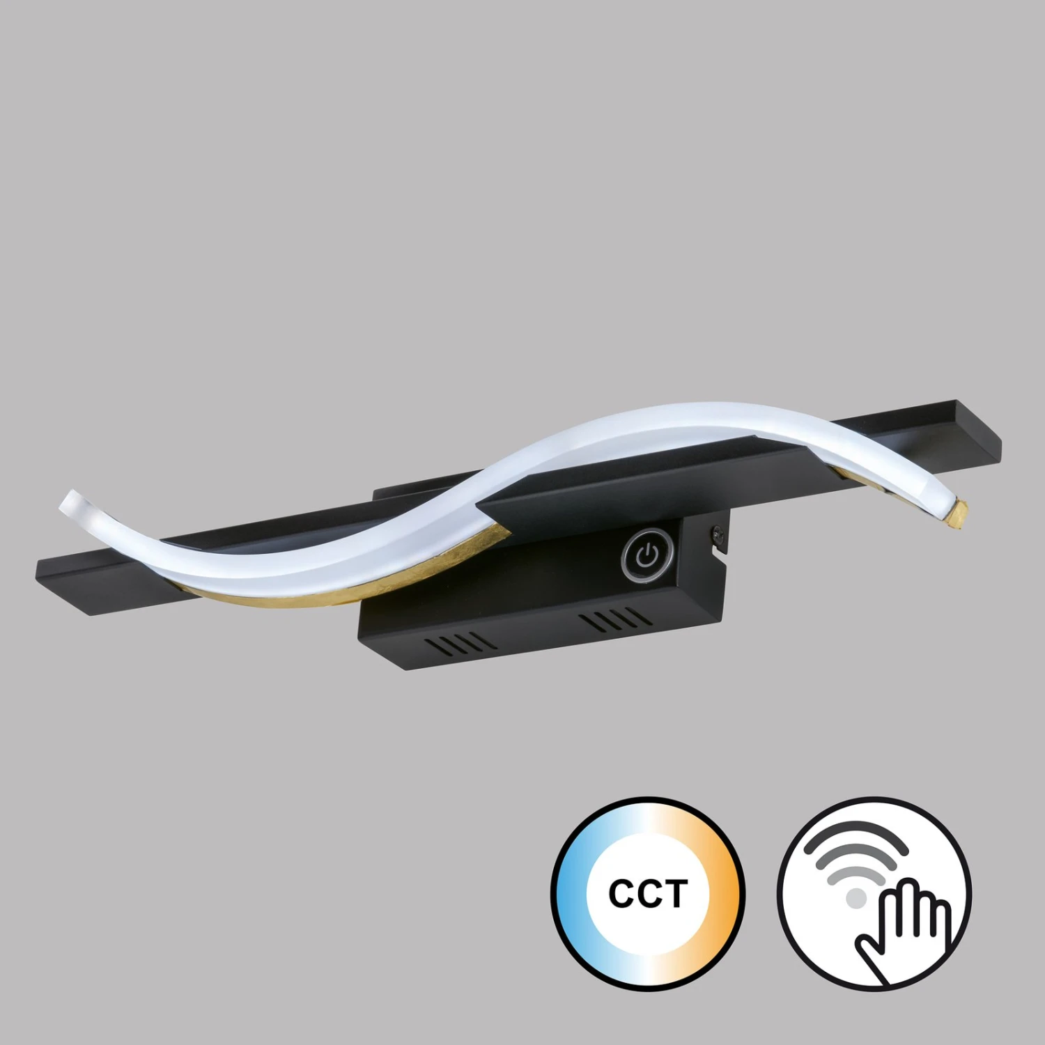 Applique LED Bridge Capteur Gestes Dim CCT Noire - Image 3