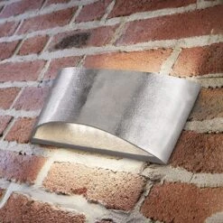 Applique LED Shine Alu Nickel Ancien à 2 Lampes