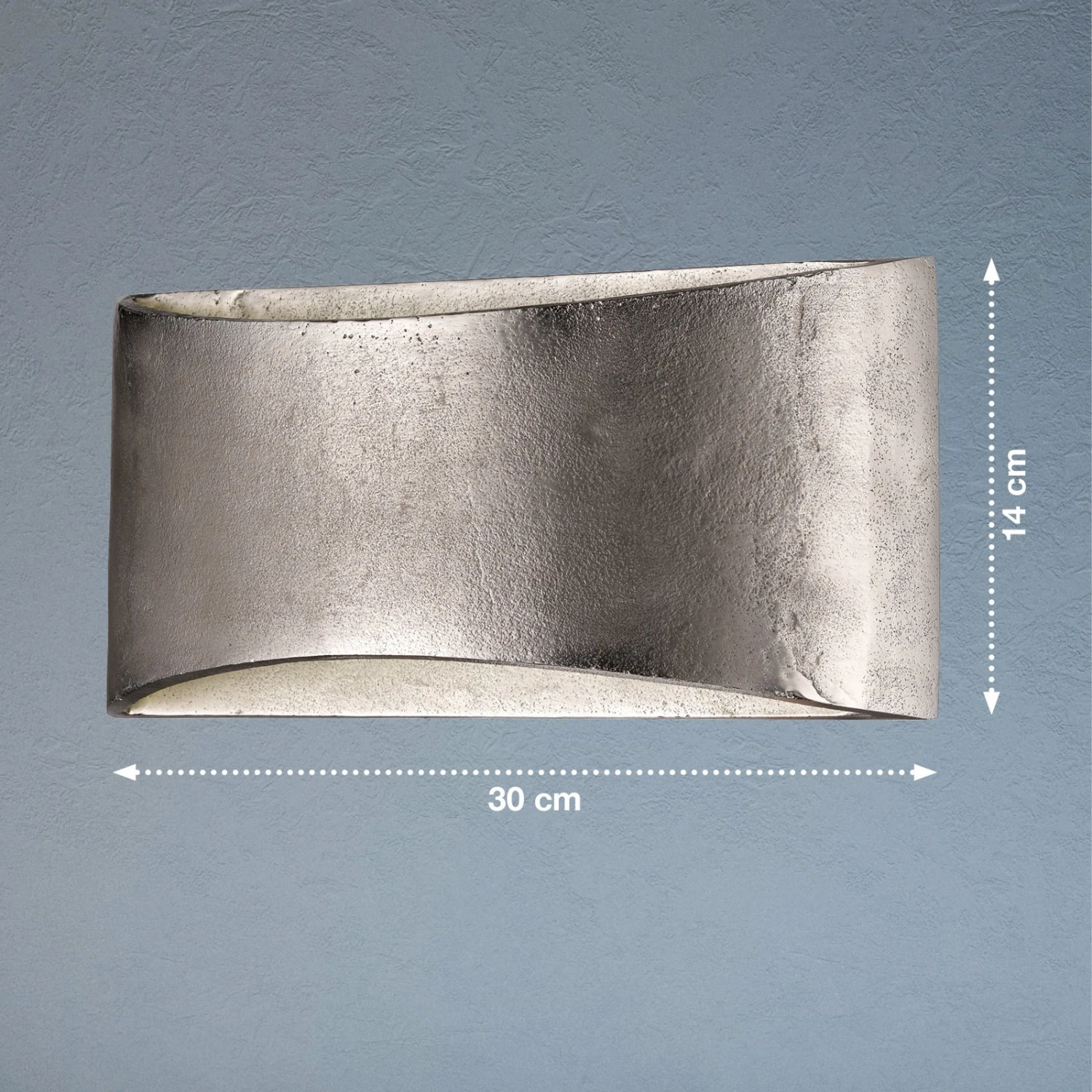 Applique LED Shine Alu Nickel Ancien à 2 Lampes - Image 4