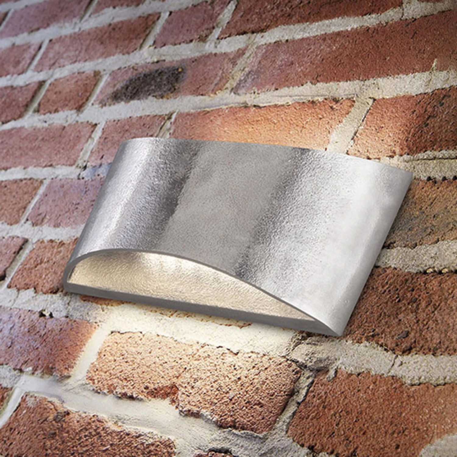 Applique LED Shine Alu Nickel Ancien à 2 Lampes