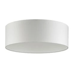 Abat-jour Pour HV-Track 4, Ø 40 cm Chintz Blanc