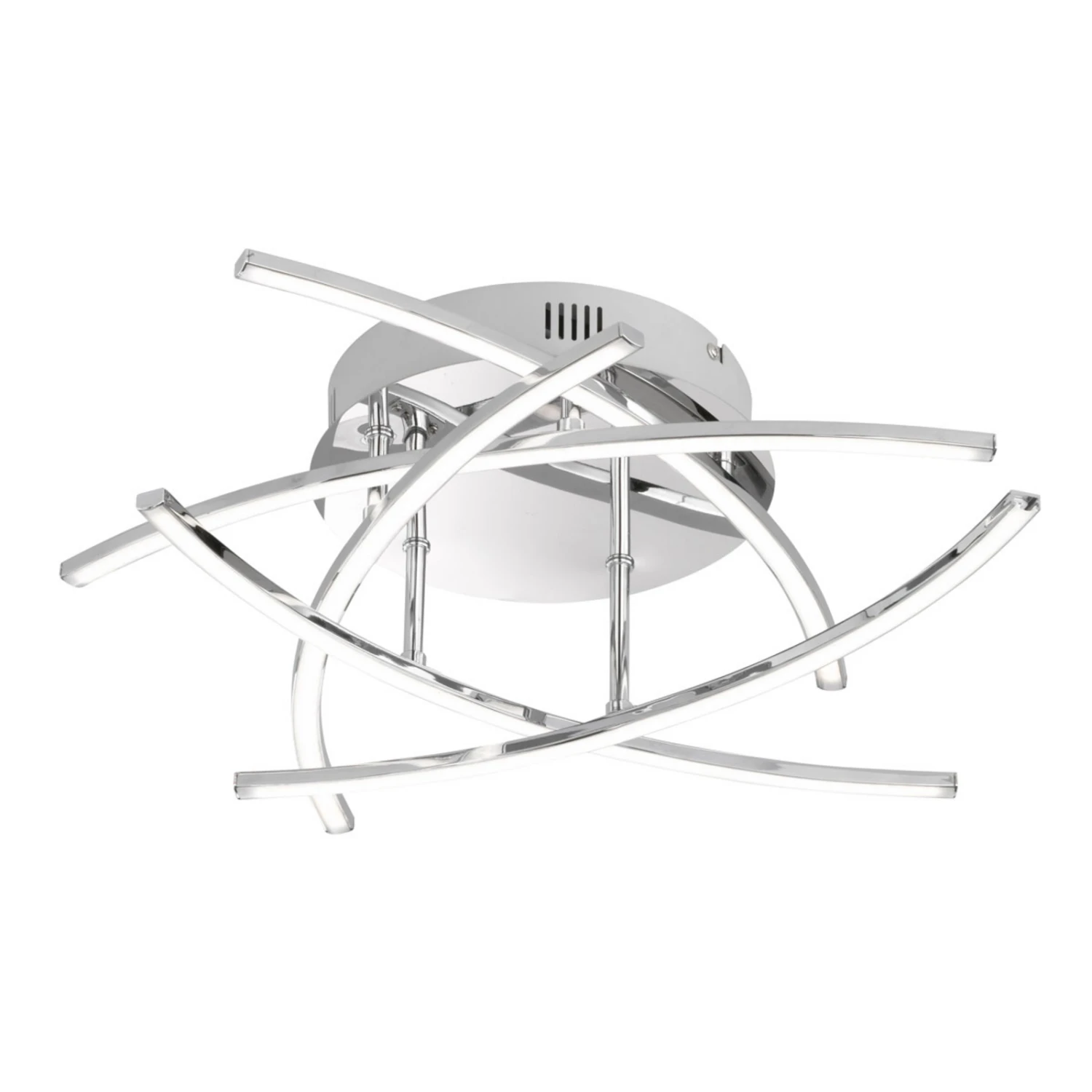 Plafonnier LED Cross à 5 Lampes, Chromé - Image 3