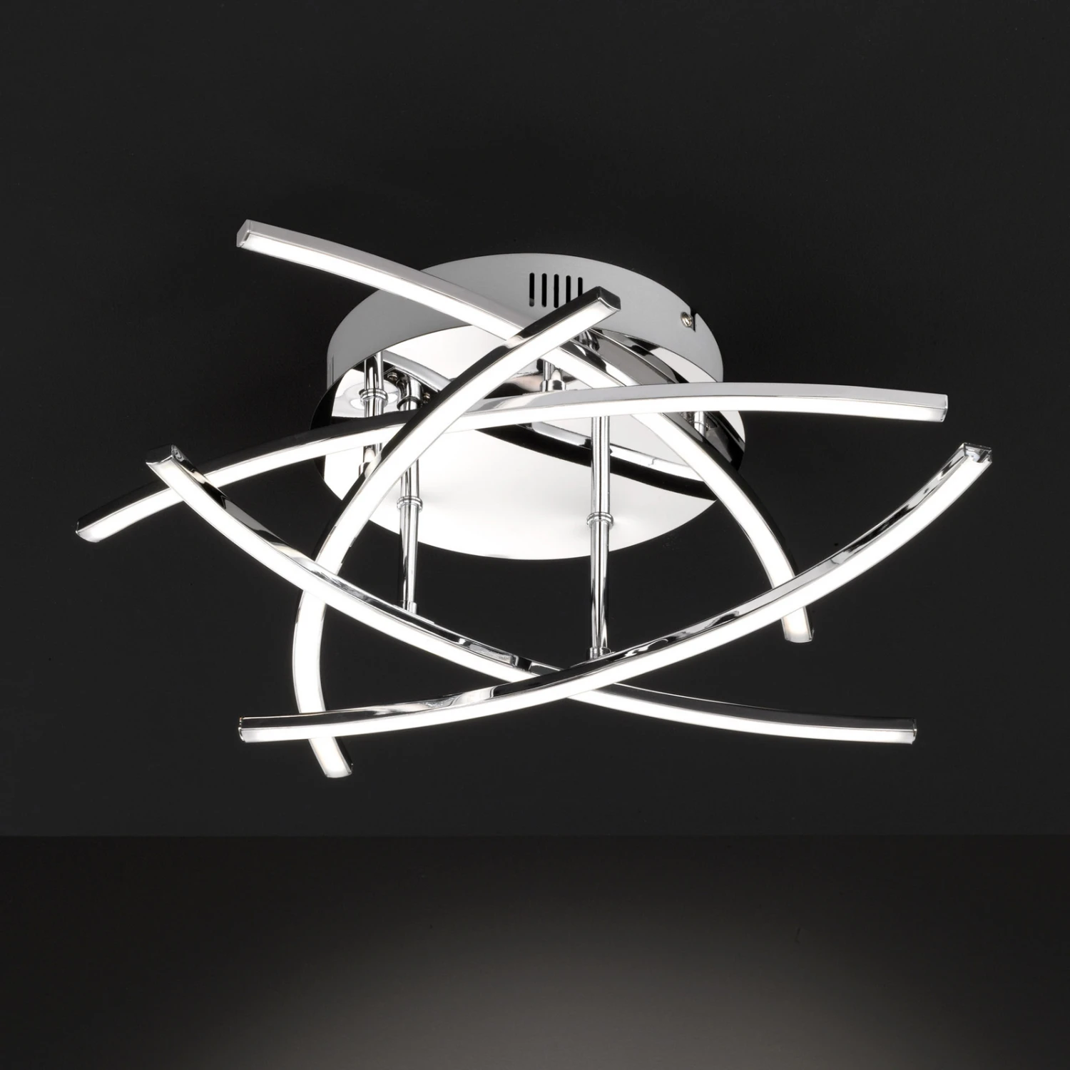 Plafonnier LED Cross à 5 Lampes, Chromé - Image 9