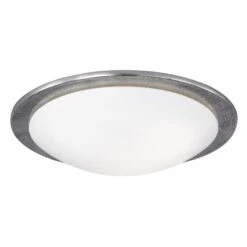 Plafonnier Nantes, Ø 50 Cm, Nickel Antique