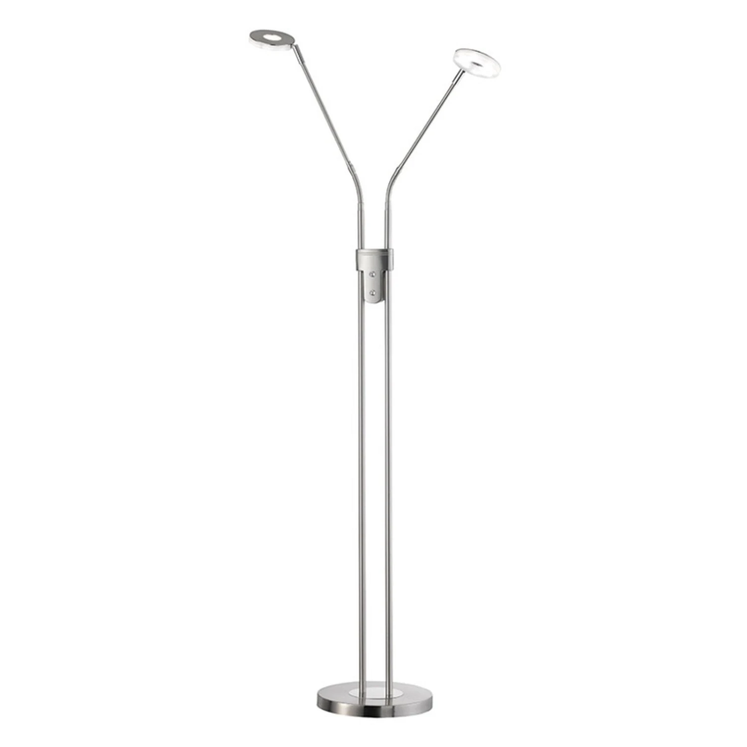 Lampadaire LED Dent, CCT, à 2 Lampes, Nickel - Image 12