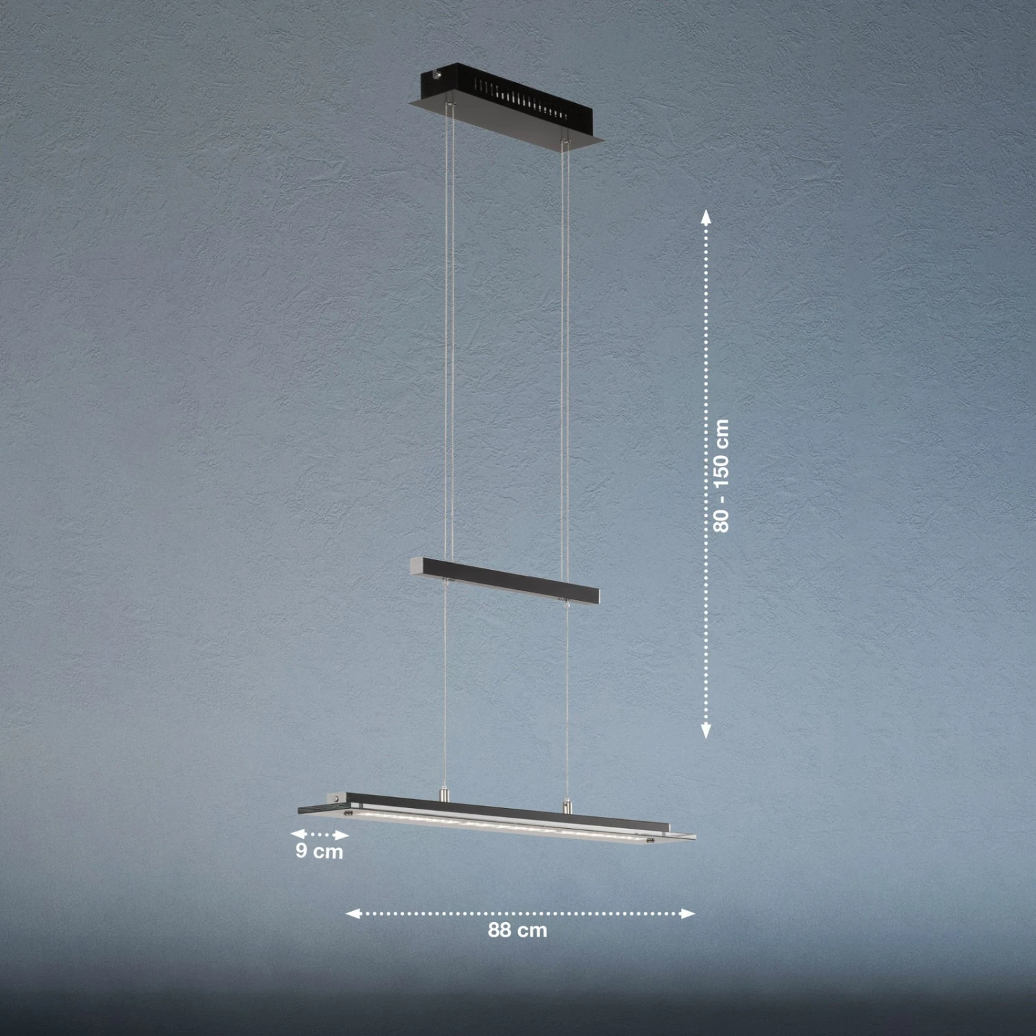 Suspension LED Tenso TW Variateur, Noire 88cm - Image 7