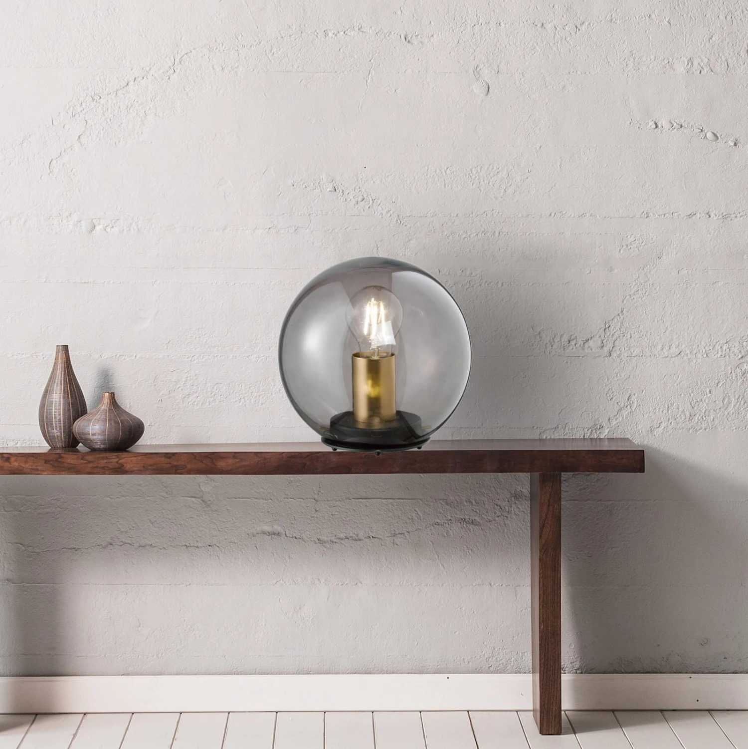 Lampe à Poser Dini Abat-jour Sphère Verre, 20 cm - Image 4