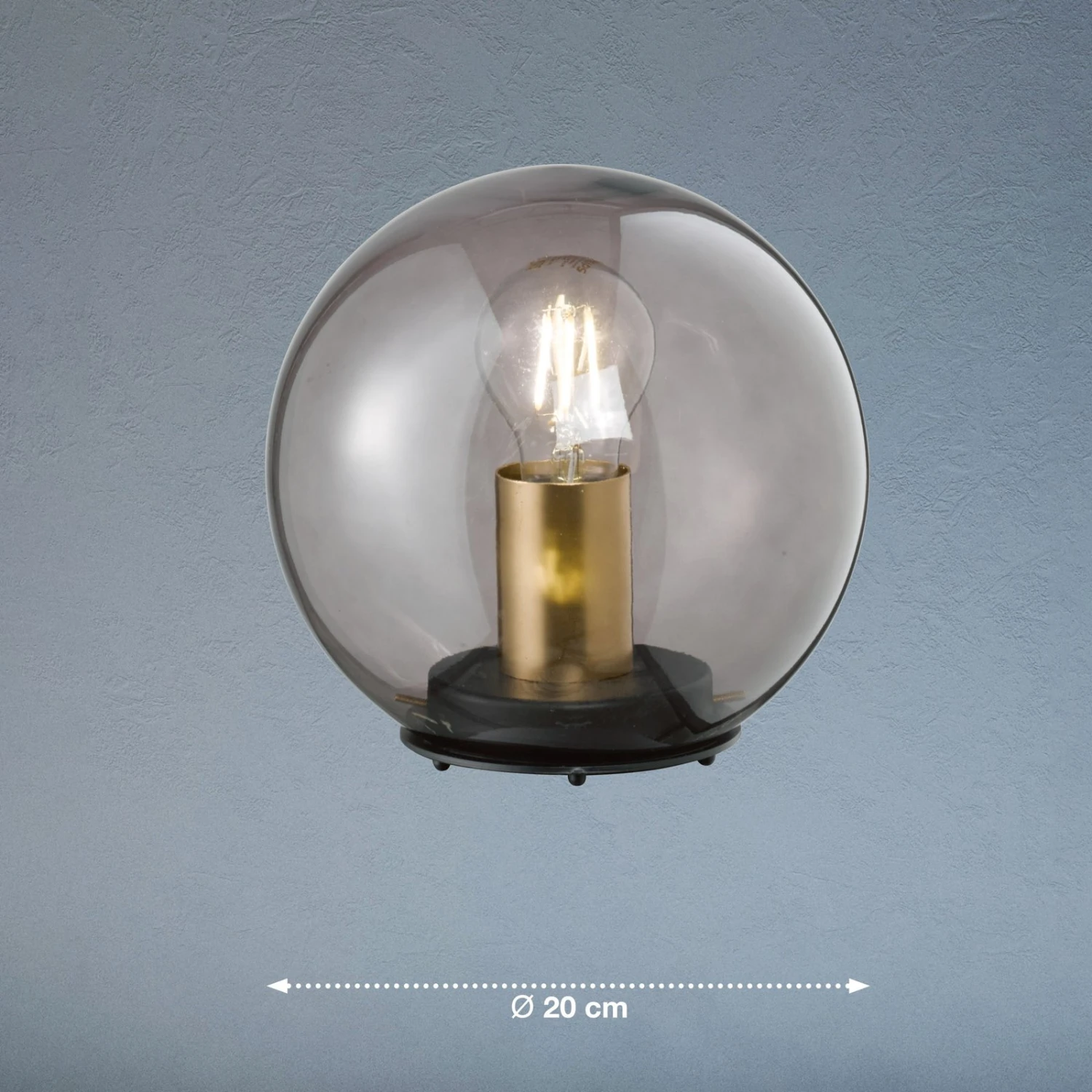 Lampe à Poser Dini Abat-jour Sphère Verre, 20 cm - Image 5