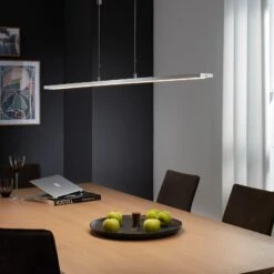 Suspension LED Metz Bouton, Longueur 160 cm, Alu