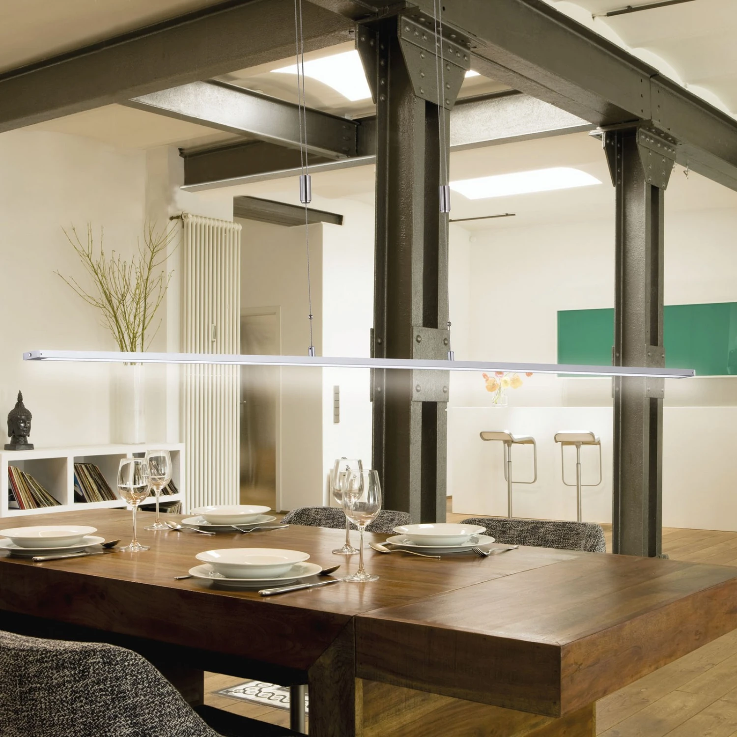 Suspension LED Metz Bouton, Longueur 160Â cm, Alu - Image 4