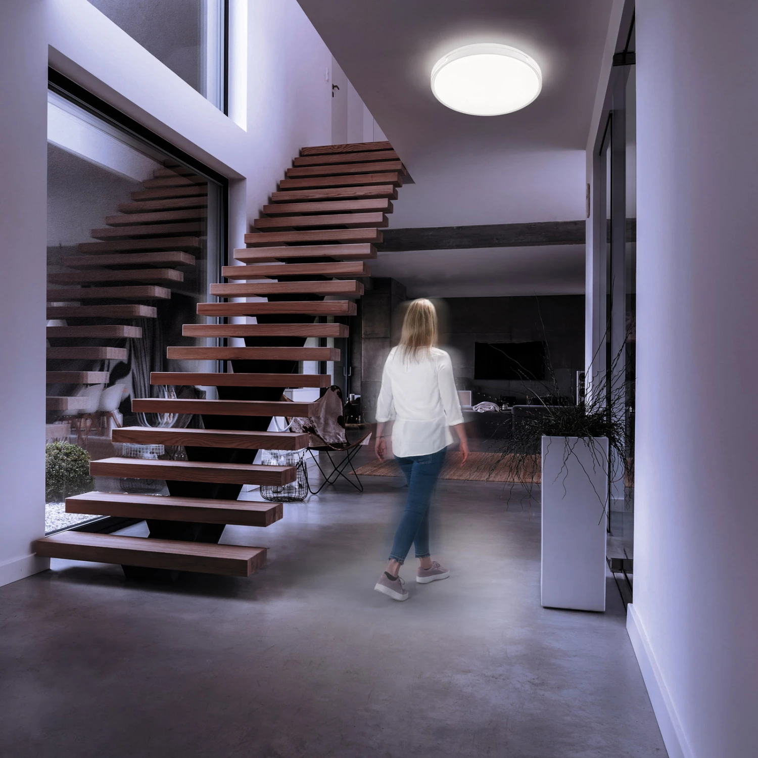 Plafonnier LED Tex BS Capteur De Mouvement Ø 49 cm - Image 6