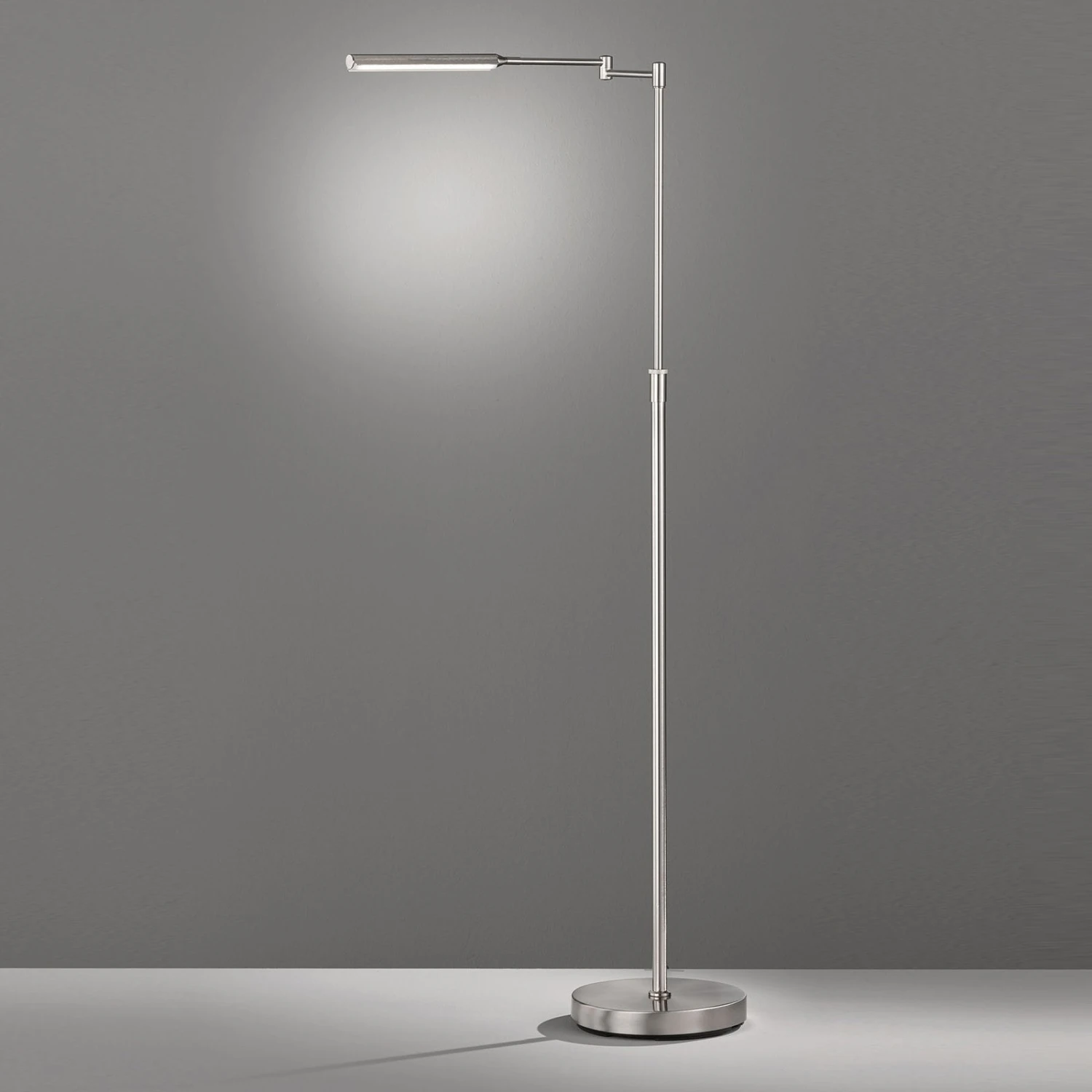 Lampadaire LED Nami Avec Variateur Ă Pied, Nickel - Image 18