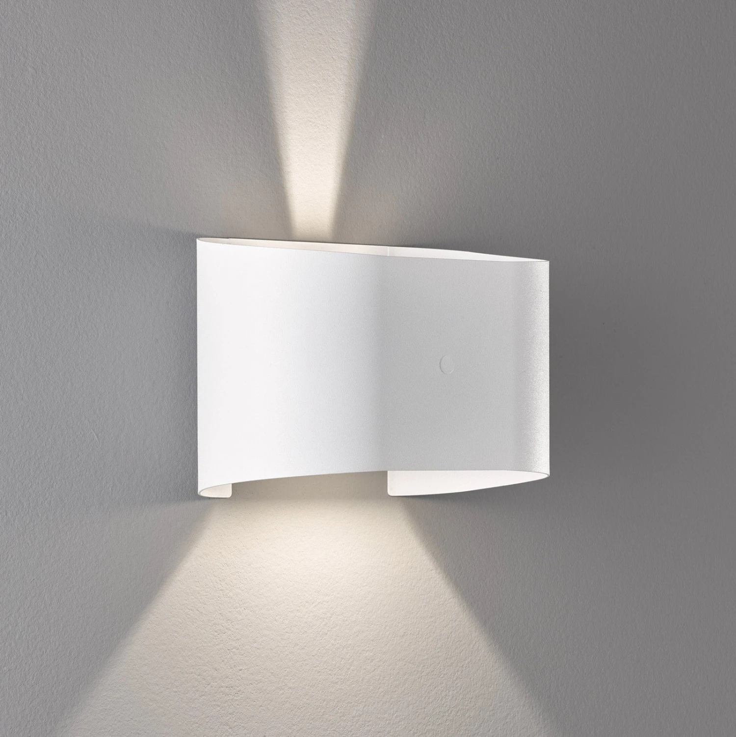 Applique LED Wall, Ã 2 Lampes, Ronde, Blanche