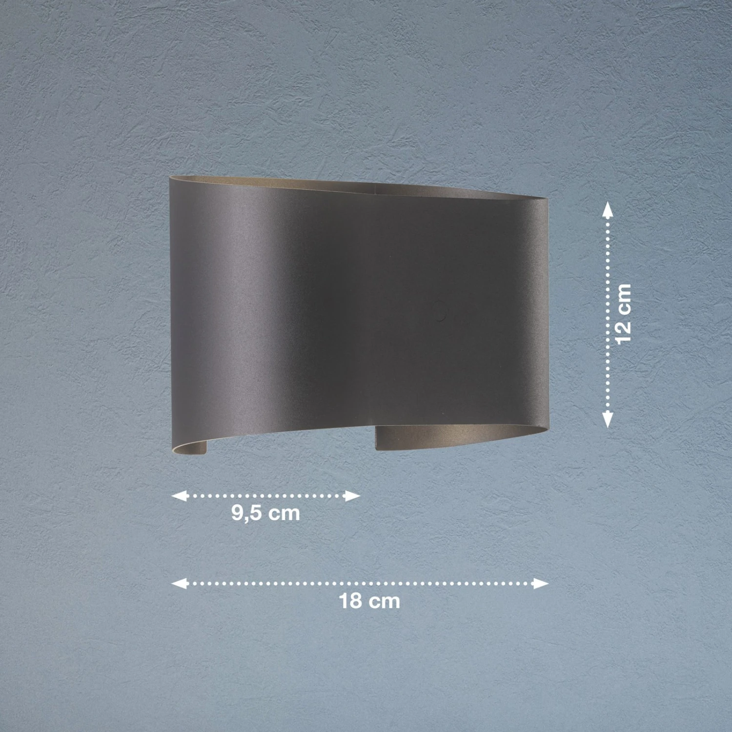 Applique LED Wall, Ã 2 Lampes, Ronde, Noire - Image 8