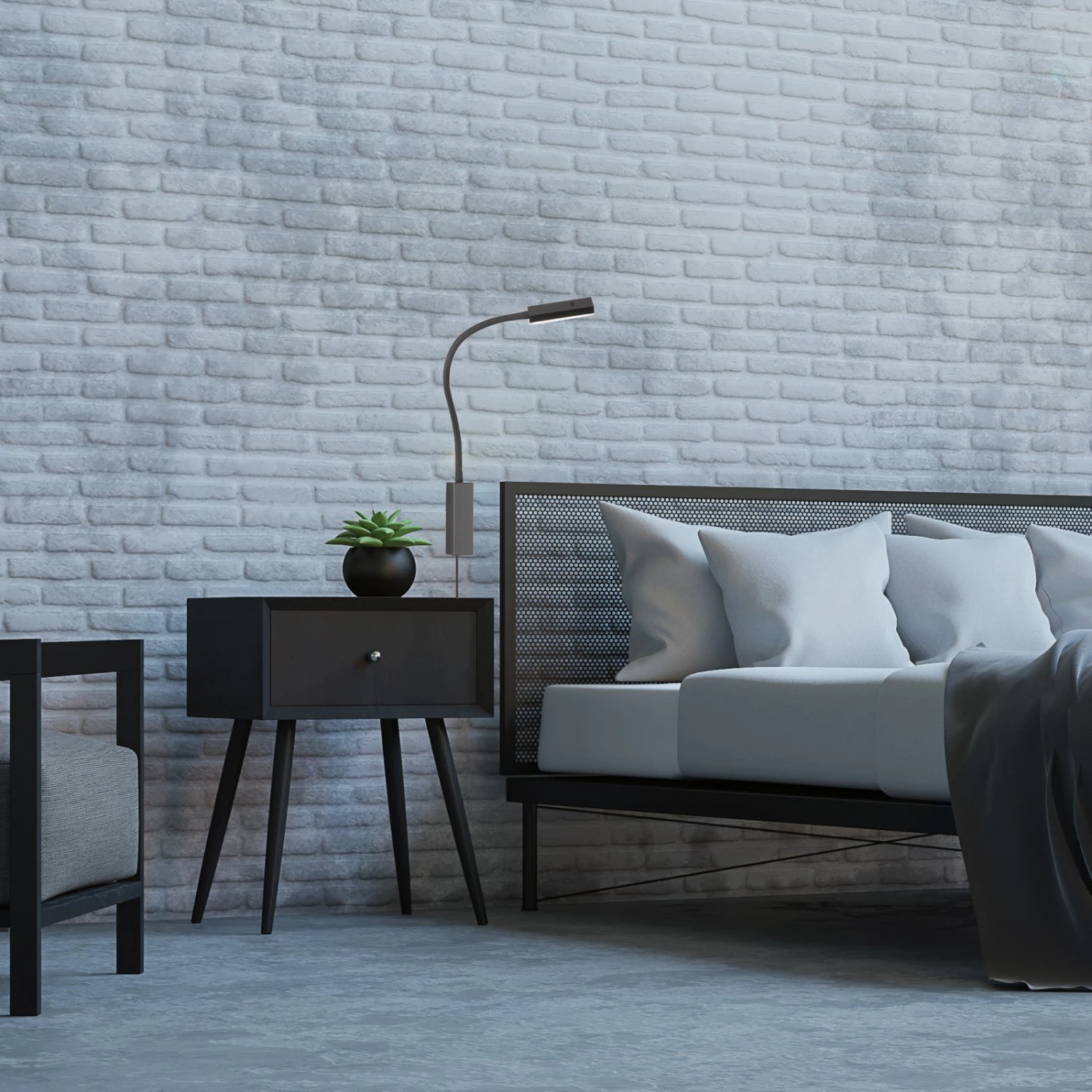 Applique LED Raik Ă Commande Gestuelle, Noire - Image 2