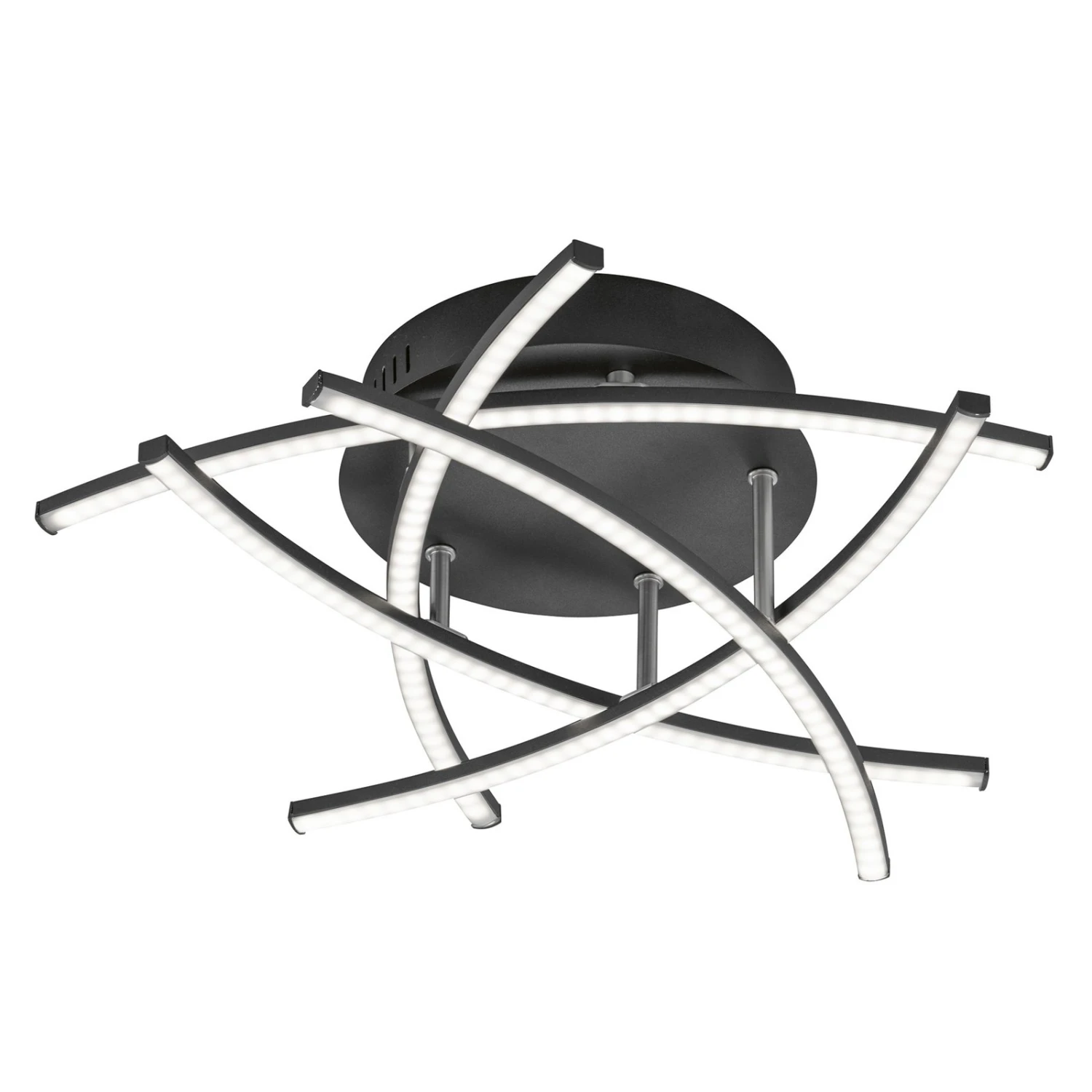 Plafonnier LED Cross Tunable White 5 Lampes Noir - Image 3