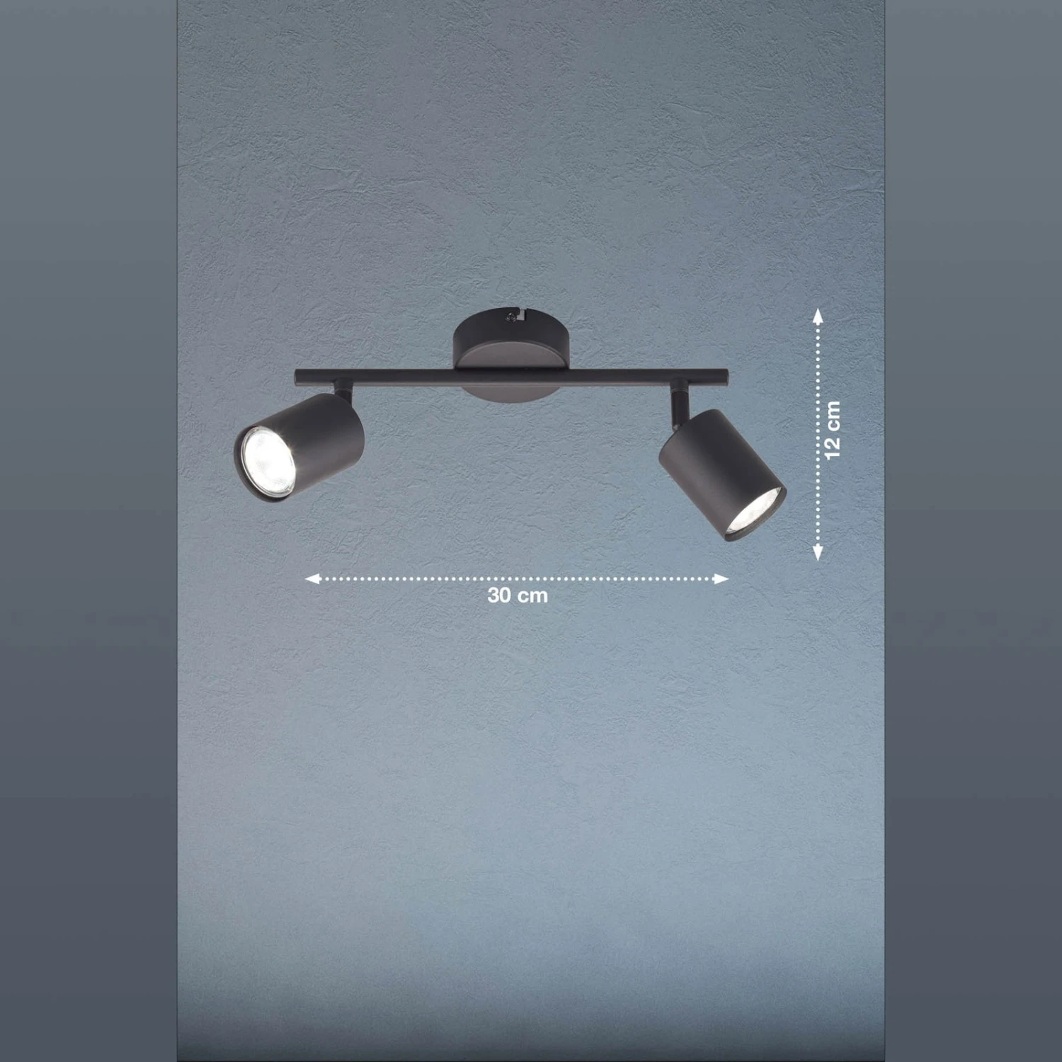 Plafonnier à Spots Vano Noir à 2 Lampes - Image 4