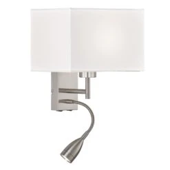 Applique Dream Ă Liseuse LED, Blanc/nickel