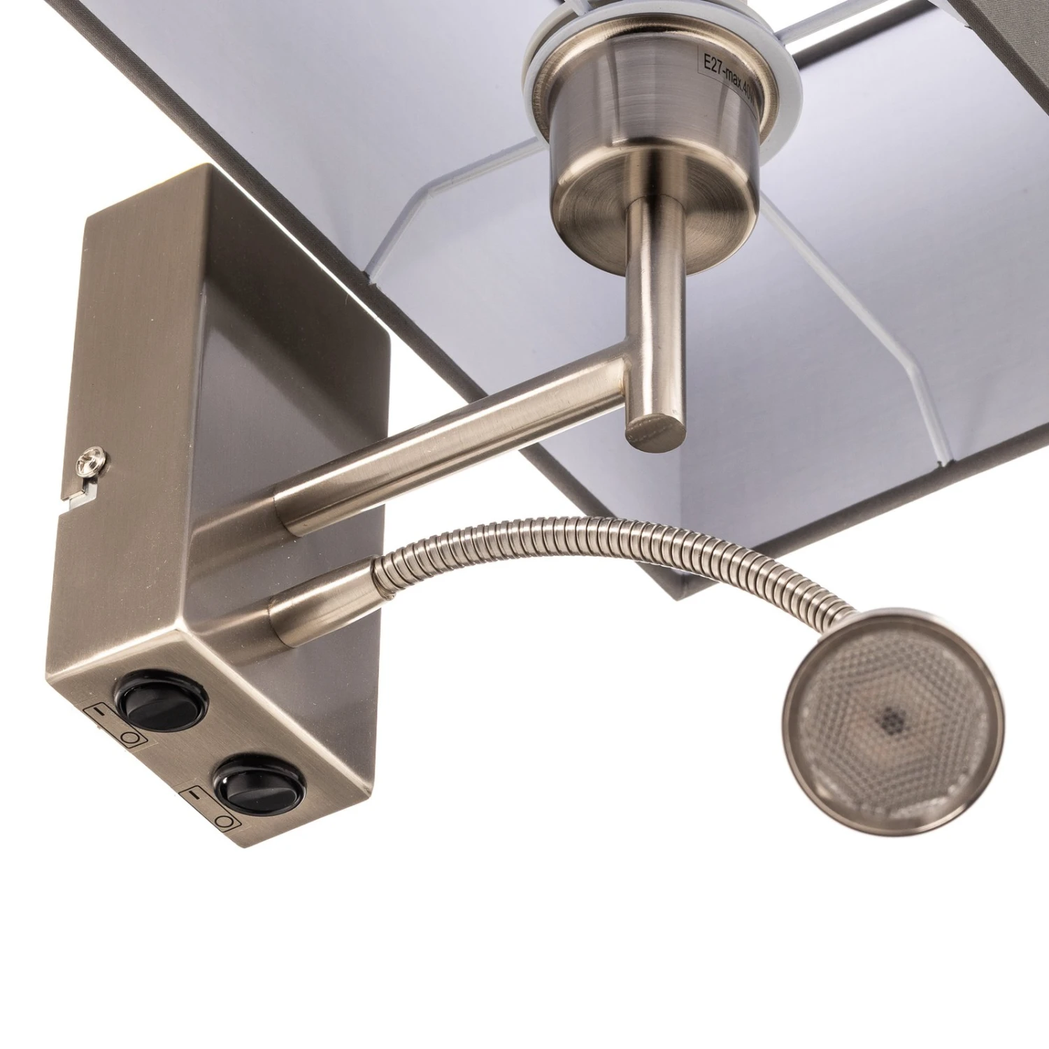 Applique Dream à Liseuse LED, Gris/nickel - Image 7