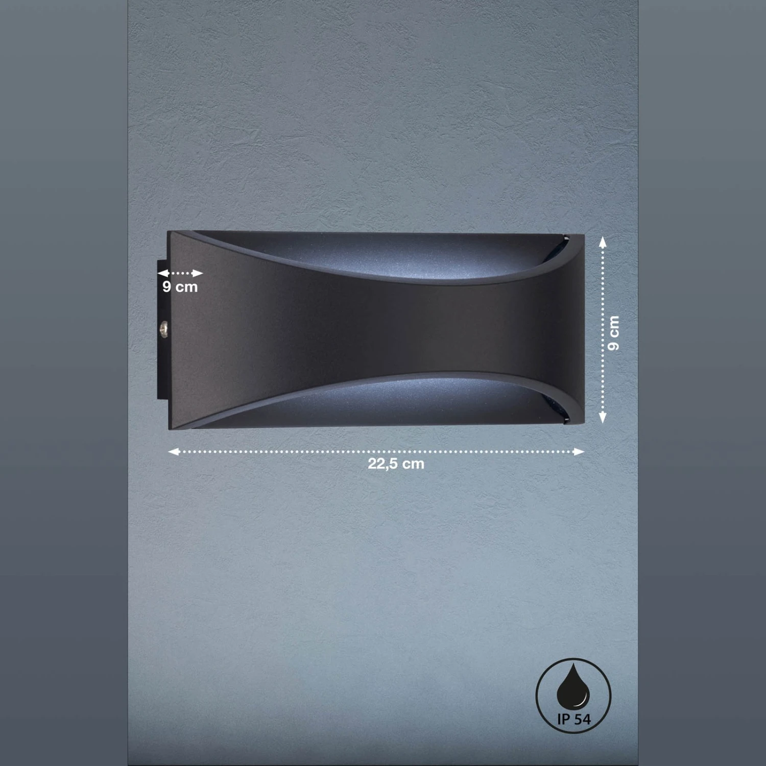 Applique D’extérieur LED Rio, Up/down, Noire - Image 3