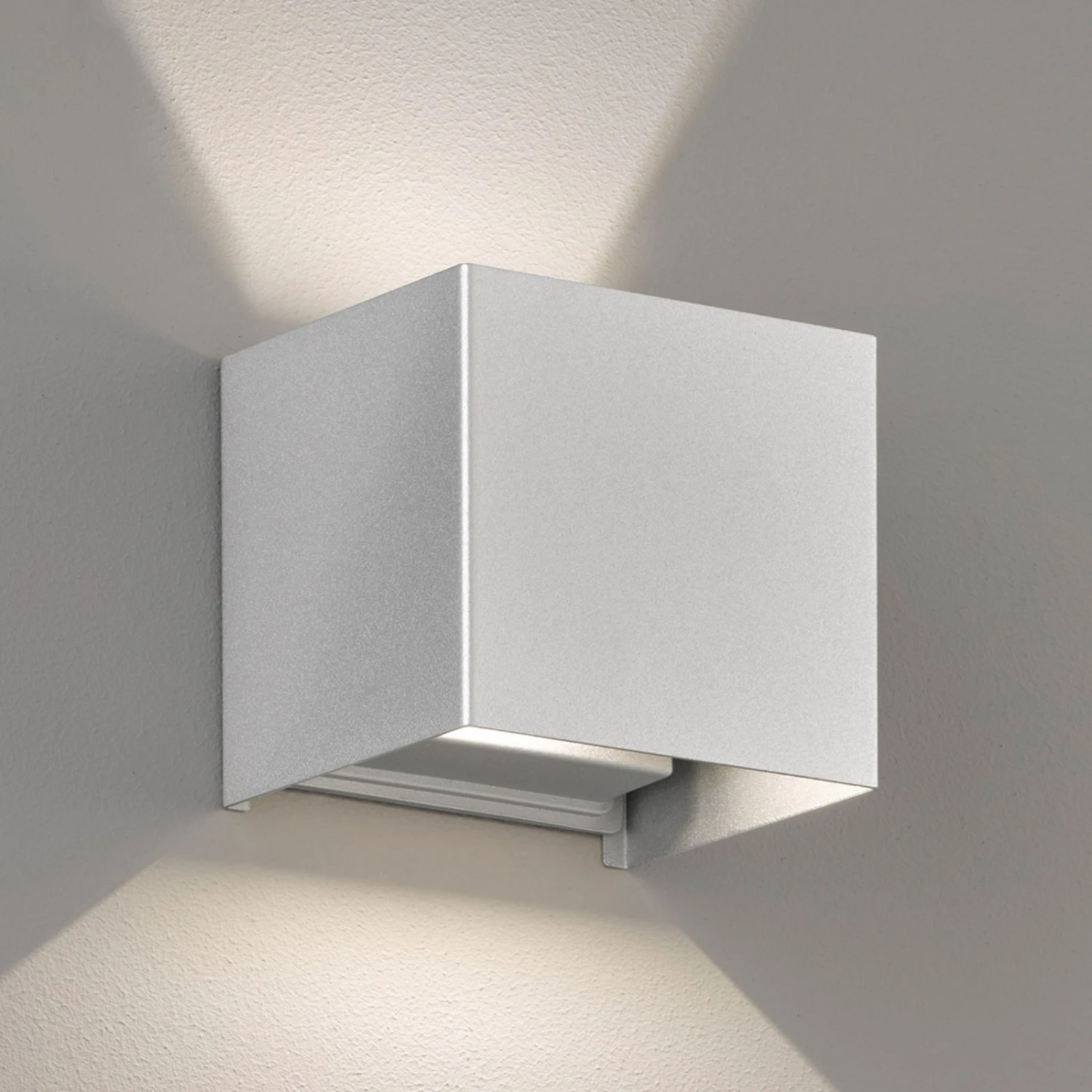 Applique D’extérieur LED Wall, Cubique, Argentée