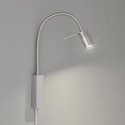 Applique LED River, Bras Flex, Métal Rainuré