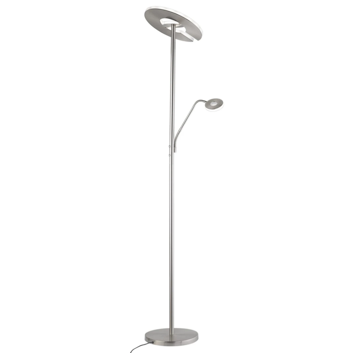 Lampadaire Indirect LED Dent à Liseuse, CCT Nickel - Image 2
