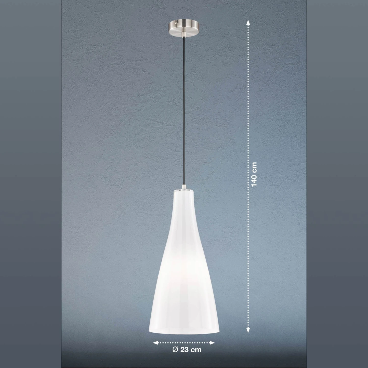 Suspension Zeal, Nickel Mat/opale, Ø 23 Cm - Image 4