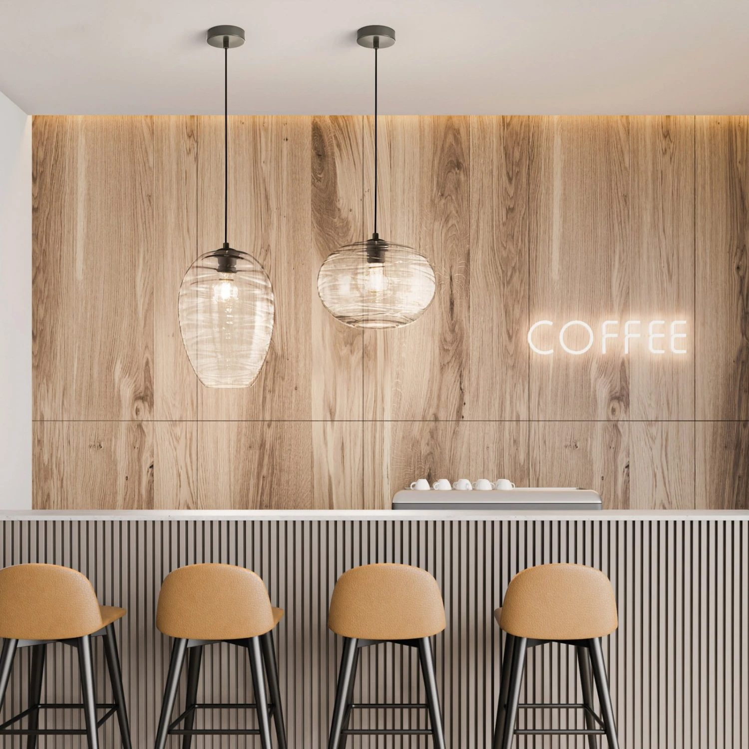 Suspension Gordes En Verre, En Forme De Cône - Image 4